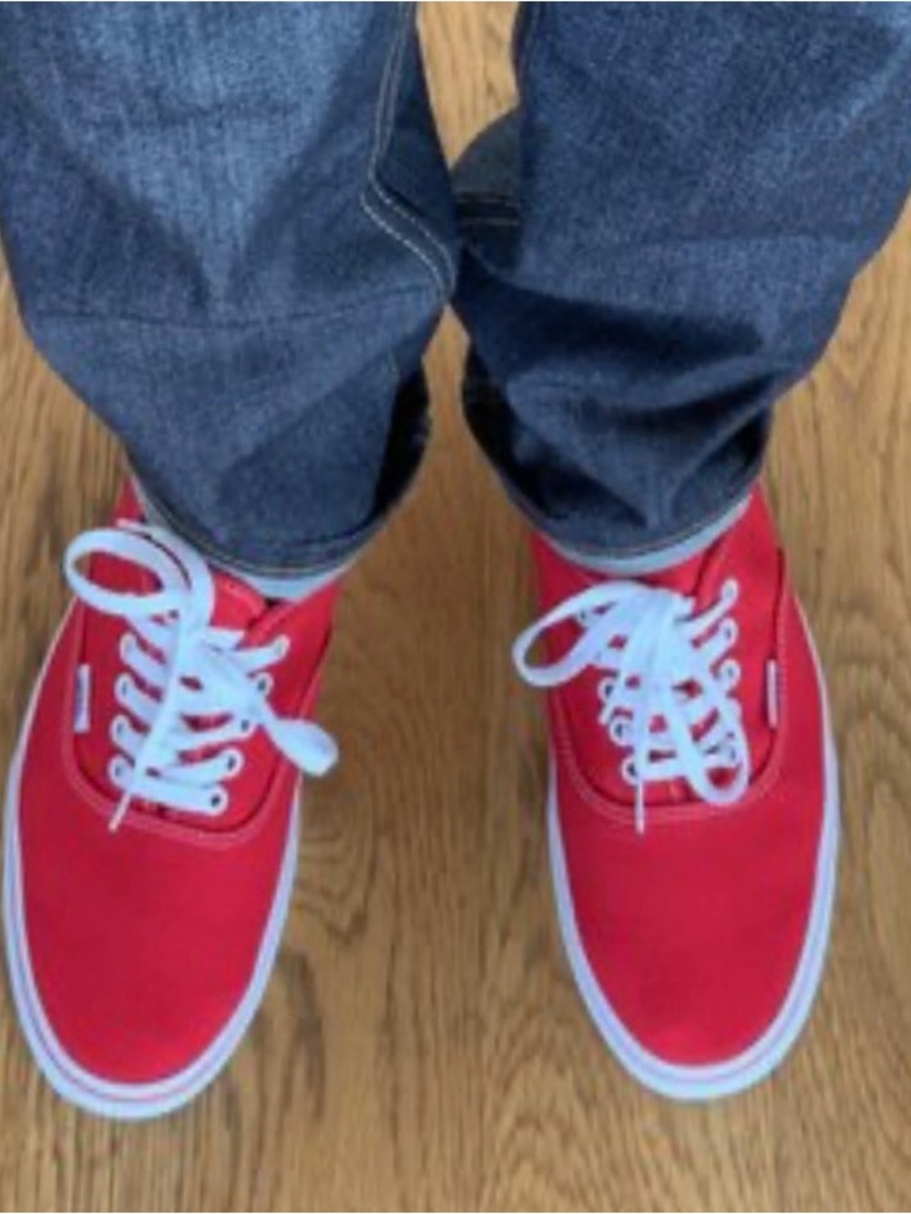 Vans Classic Red Canvas Shoes  Men’s Size 6 Unisex